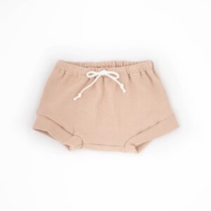 ribbed jersey shorts beige